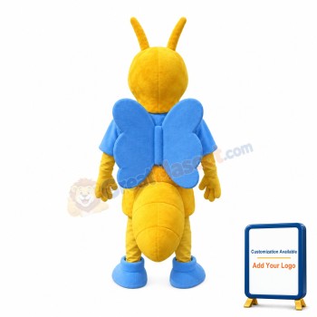 Adult Size Blue Wing Bee Mascot Costume
