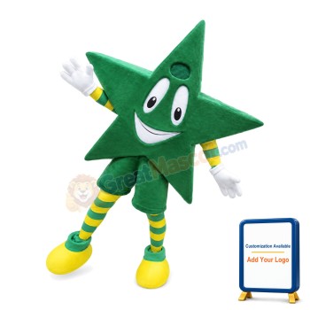 Cartoon Green Star Lightweight Mascot Costume