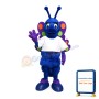 Friendly Blue Butterfly Mascot Costume