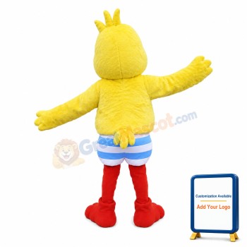 Croaking Yellow Duck Baby Mascot Costume