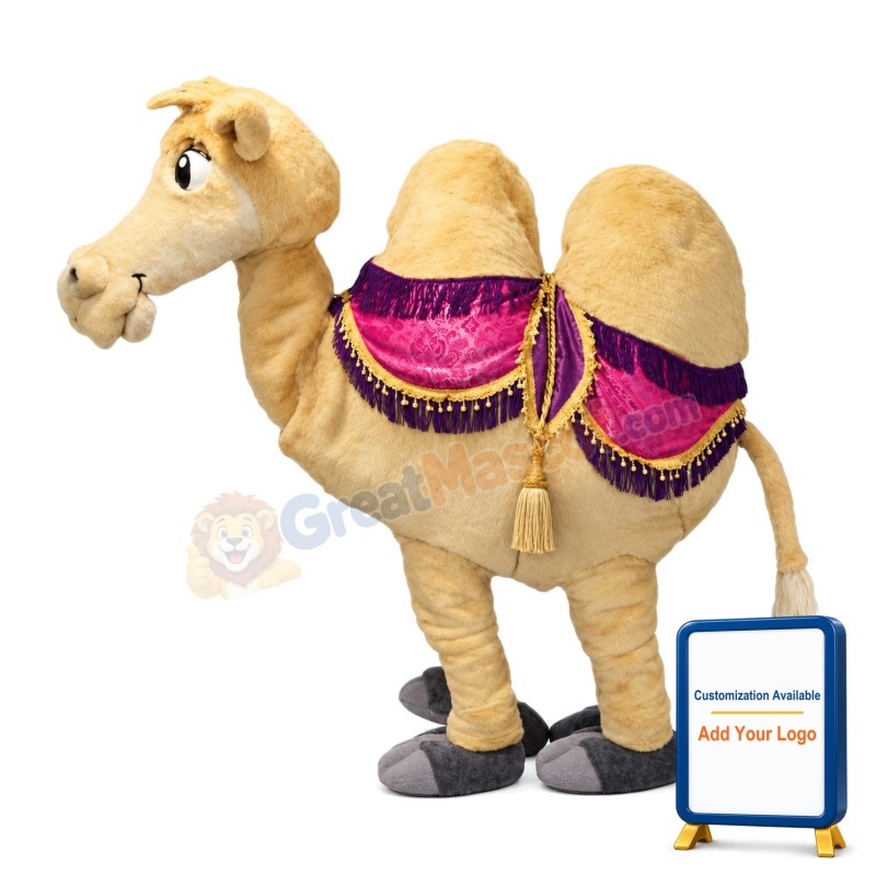 Camel Animal Mascot Costume For 2 Person