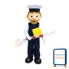 Parking Warden Mascot Costume