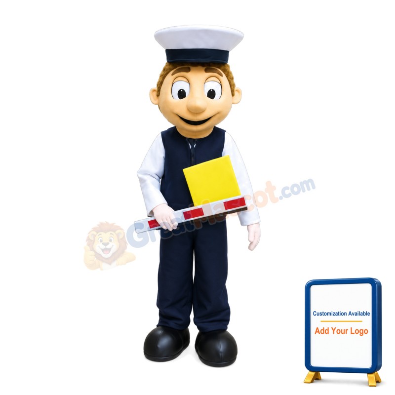 Parking Warden Mascot Costume