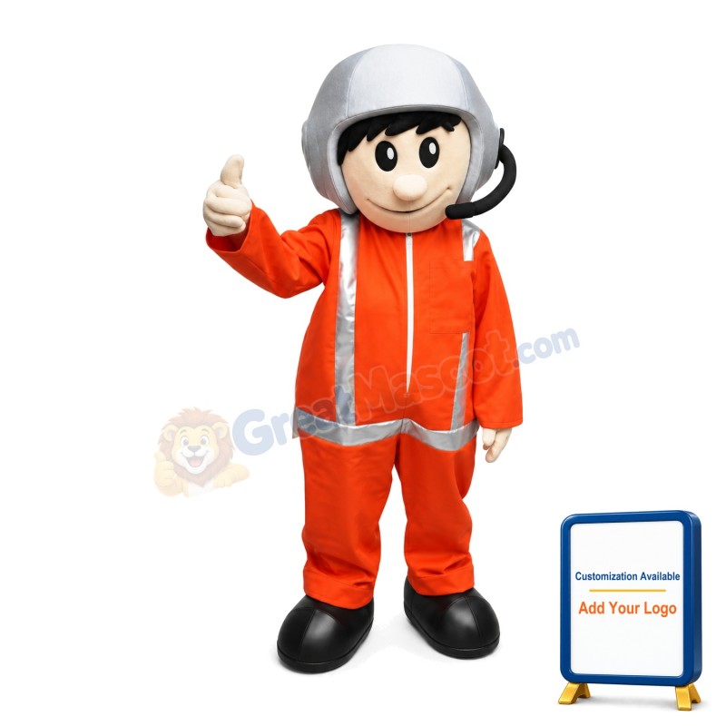 Air Ambulance Pilot Mascot Costume 