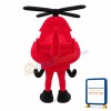 Cartoon Red Helicopter Lightweight Mascot Costume