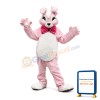 Pink Plush Bunny Mascot Adult Costume