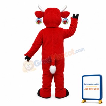 Happy Red Bull Mascot Adult Costume