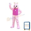 Pink Easter Bunny Mascot Adult Costume