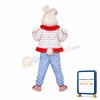 Pastoral Pink Rabbit mascot costume