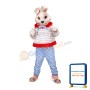 Pastoral Pink Rabbit mascot costume