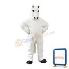 Pure White Horse Mascot Costume