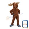 Brown Moose Mascot Costume