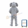 Cute Plush Grey Elephant Mascot Adult Costume