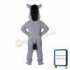 Grey Donkey Animal Mascot Costume