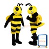 Fierce Bee Mascot Costume Adult Size