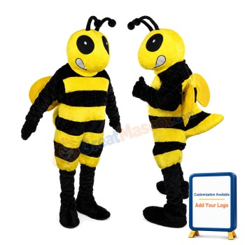 Fierce Bee Mascot Costume Adult Size