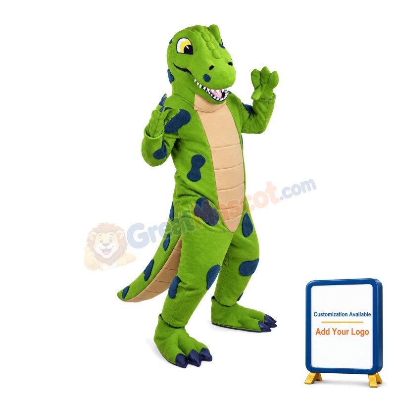 Fierce Green Alligator Mascot Costume