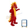 Fierce Red Dinosaur Mascot Costume