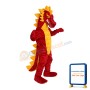 Fierce Red Dinosaur Mascot Costume