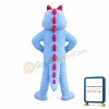 Cute Blue Crocodile Mascot Costume