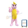 Cute Pink Crocodile Mascot Costume