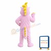 Cute Pink Crocodile Mascot Costume