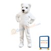 Plush White Bear Mascot Costume