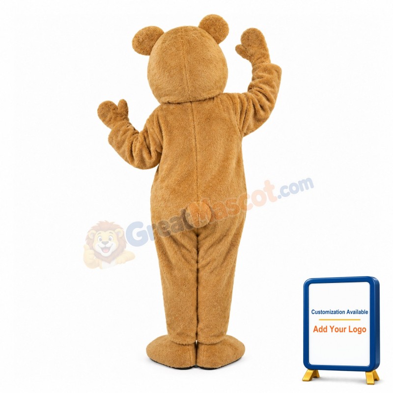 Plush Golden Dog Mascot Costume