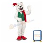 Smiling Christmas Polar Bear Mascot Costume