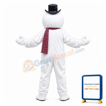 Happy Frosty The Snowman Mascot Costume