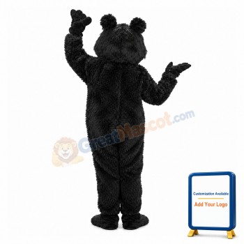 Plush Black Bear Mascot Costume