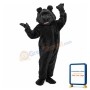 Plush Black Bear Mascot Costume