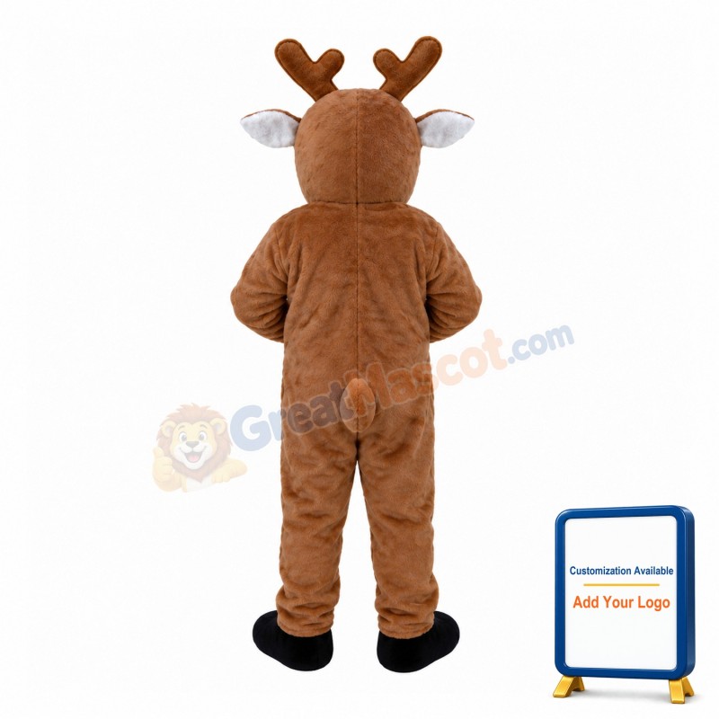 Cute Rudolph The Red-Nosed Reindeer Mascot Costume