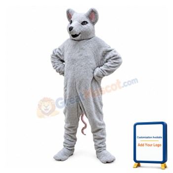 Gray Mouse Animal Mascot Costume