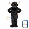 Angry Black Bull Mascot Costume