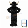 Angry Black Bull Mascot Costume