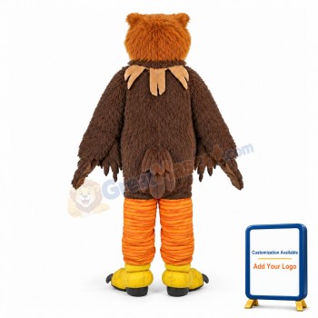 Fierce Brown Owl Mascot Costume