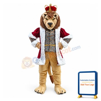 King Lion Mascot Adult Costume