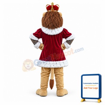 King Lion Mascot Adult Costume