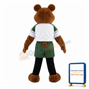 Sport Brown Tiger Mascot Adult Costume