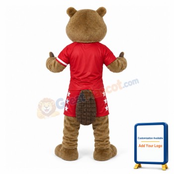 Sport Brown Beaver Mascot Costume