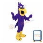 Howling Purple Bird Mascot Costume