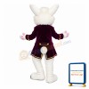 Elegant Wendell Rabbit-Red Mascot Adult Costume