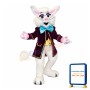 Elegant Wendell Rabbit-Red Mascot Adult Costume