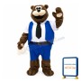 Friendly Post Brown Bear Mascot Costume