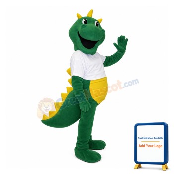 Friendly Green Crocodile Mascot Adult Costume