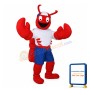Happy Cartoon Lobster Mascot Adult Costume