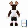 Power Moose Long Fur Mascot Adult Costume