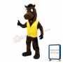 Lovely Brown Horse Mascot Adult Costume