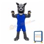 Fierce Power Gray Wolf Mascot Adult Costume